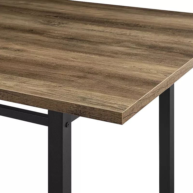 Walker Edison - Industrial Dining Table - Rustic Oak