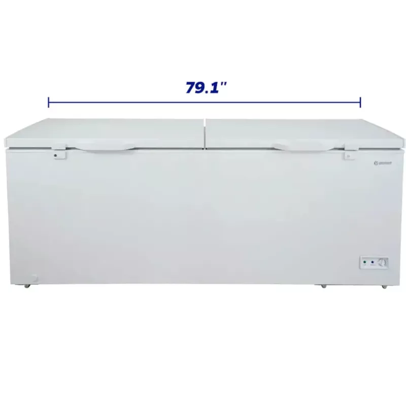 Element 21 Cu. Ft. White Two Door Chest Freezer