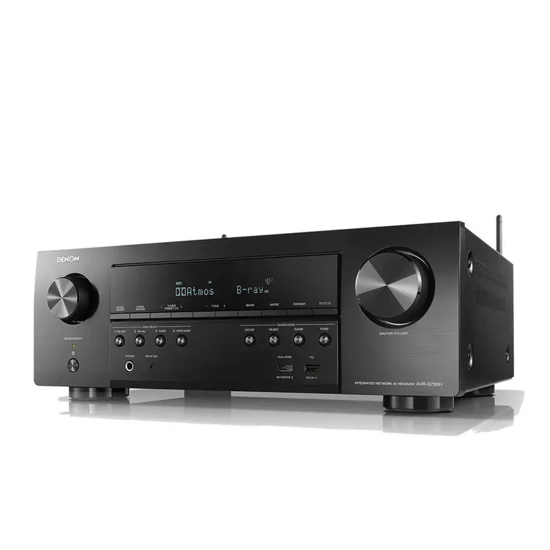 Denon - AVR-S570BT (70W X 5) 5.2-Ch. Bluetooth Capable 8K Ultra HD HDR Compatible AV Home Theater Receiver - Black