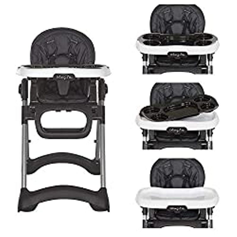 Dream On Me Solid Times High Chair | Compact & Sleek High Chair | Multiple Recline & Height Positions | Light Weight Portable...
