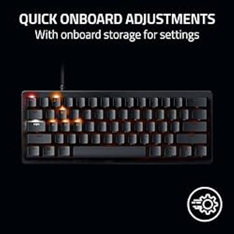Huntsman V3 Pro Mini 60% Esports Gaming Keyboard: Analog Optical Switches w/Rapid Trigger & Adjustable Actuation - Onboard Adjustments -...