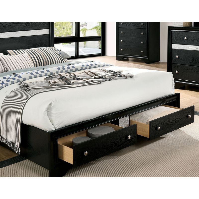 Furniture of America Manzini 3-piece Bed, Nightstand and Dresser Set - Queen