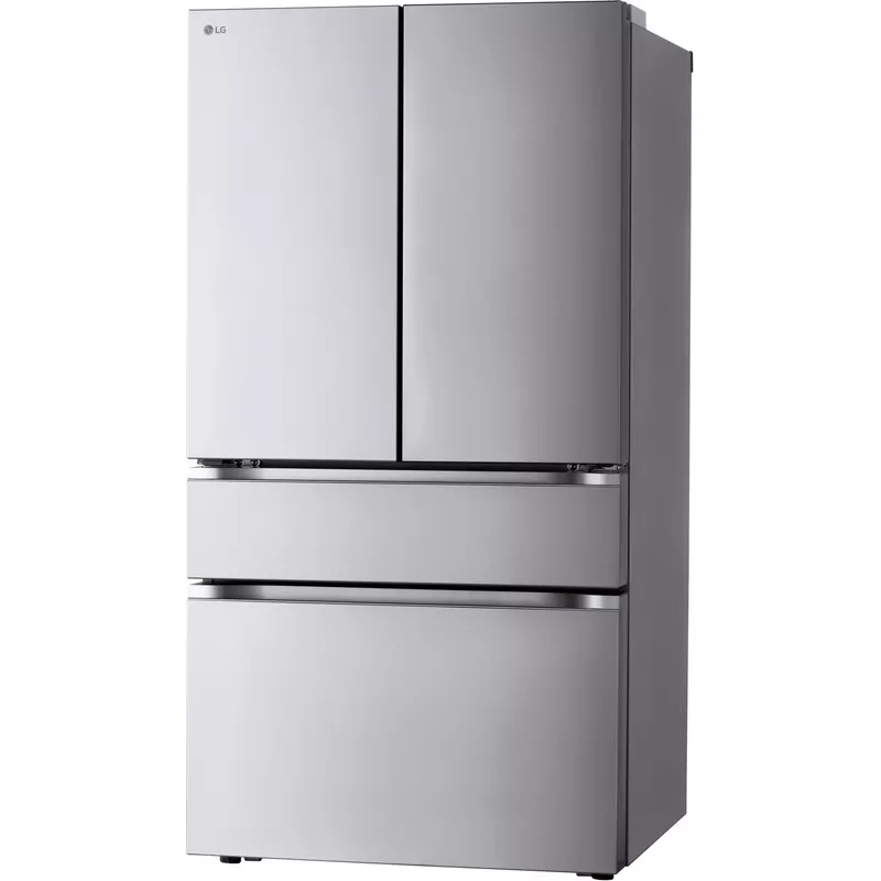 LG - 29.6 Cu. Ft. 4-Door French Door Smart Refrigerator with Full-Convert Drawer - Stainless Steel