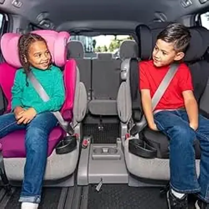 Diono Cambria 2XT XL, Dual Latch Connectors, 2-in-1 Belt Positioning Booster Seat, High-Back to Backless Booster with Space and Room to Grow, 8 Years 1 Booster Seat, Pink