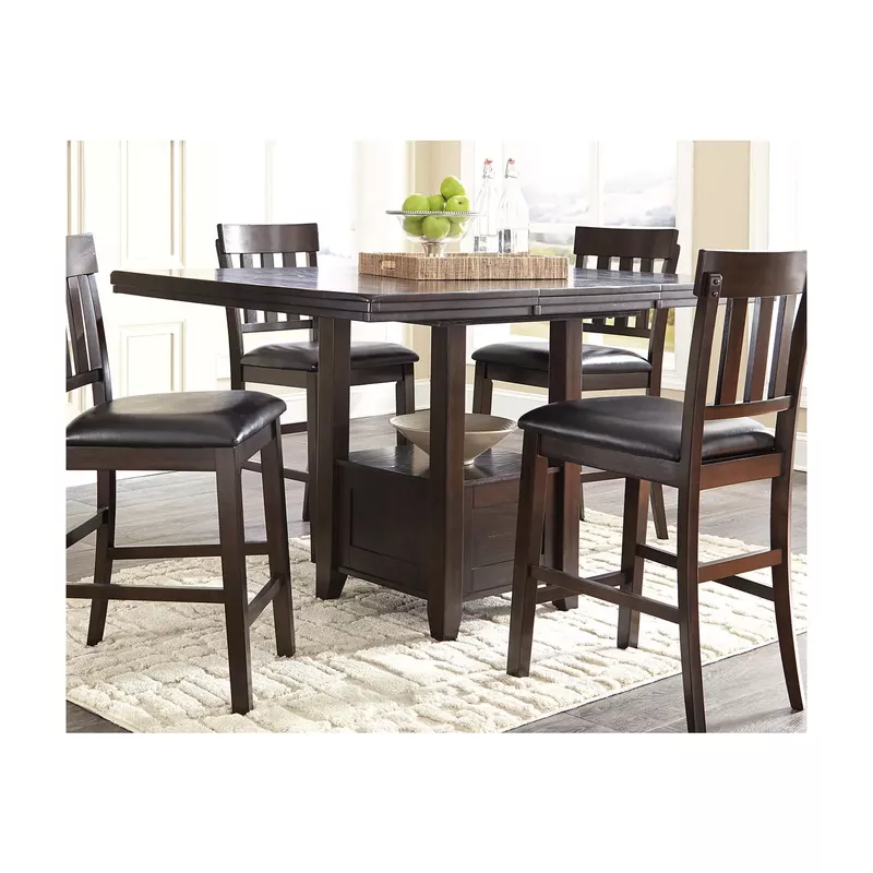 Haddigan Rectangular Dining Room Counter Extension Table