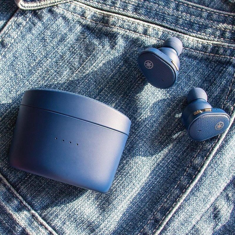 Yamaha TW-E5B True Wireless Earbuds, Blue