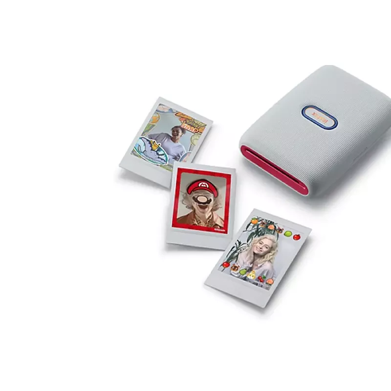 Fujifilm - Instax Mini Link 2 Nintendo Special Edition Wireless Photo Printer - White