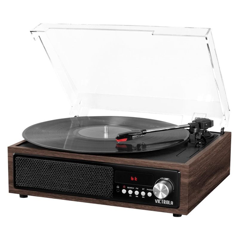 Front Zoom. Victrola - Bluetooth Stereo Audio System - Espresso