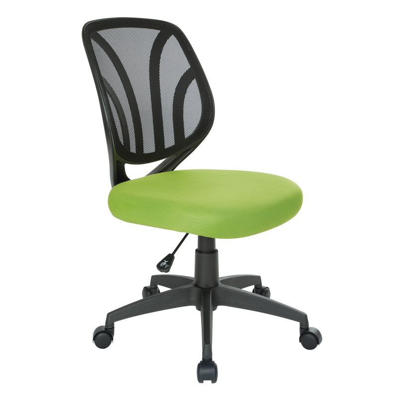 Work Smart Screen Back Armless Task Chair - Pink