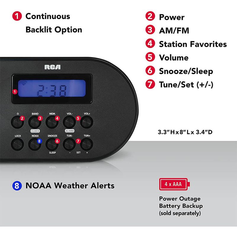 RCA NOAA Emergency Weather Alert Radio