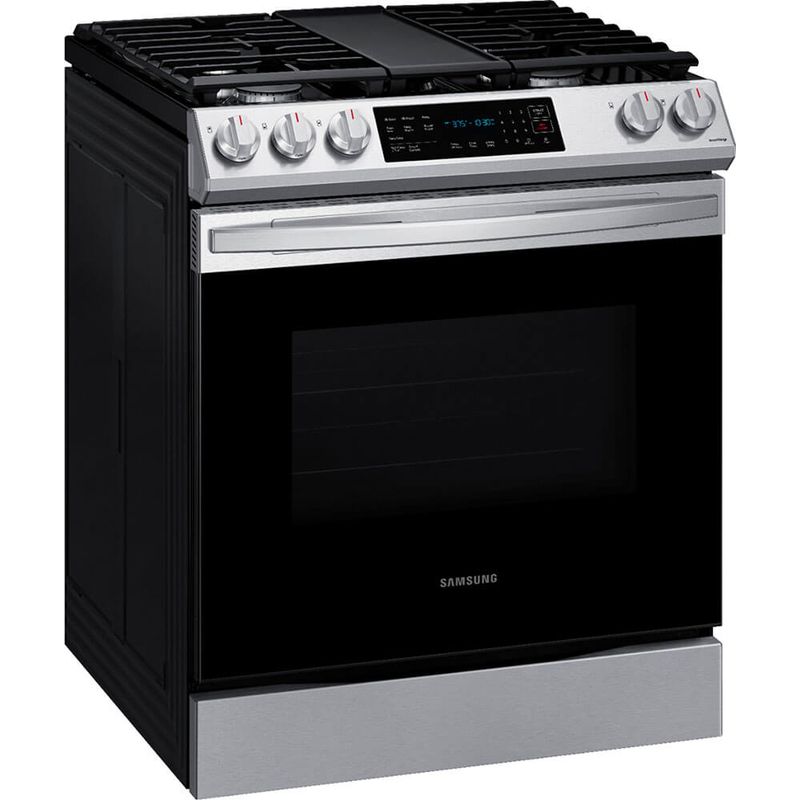 Samsung 6.0 Cu. Ft. Stainless Slide-In Gas Range with Fan Convection