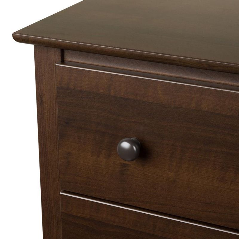 Taylor & Olive Peyto Espresso Tall 2-drawer Nightstand