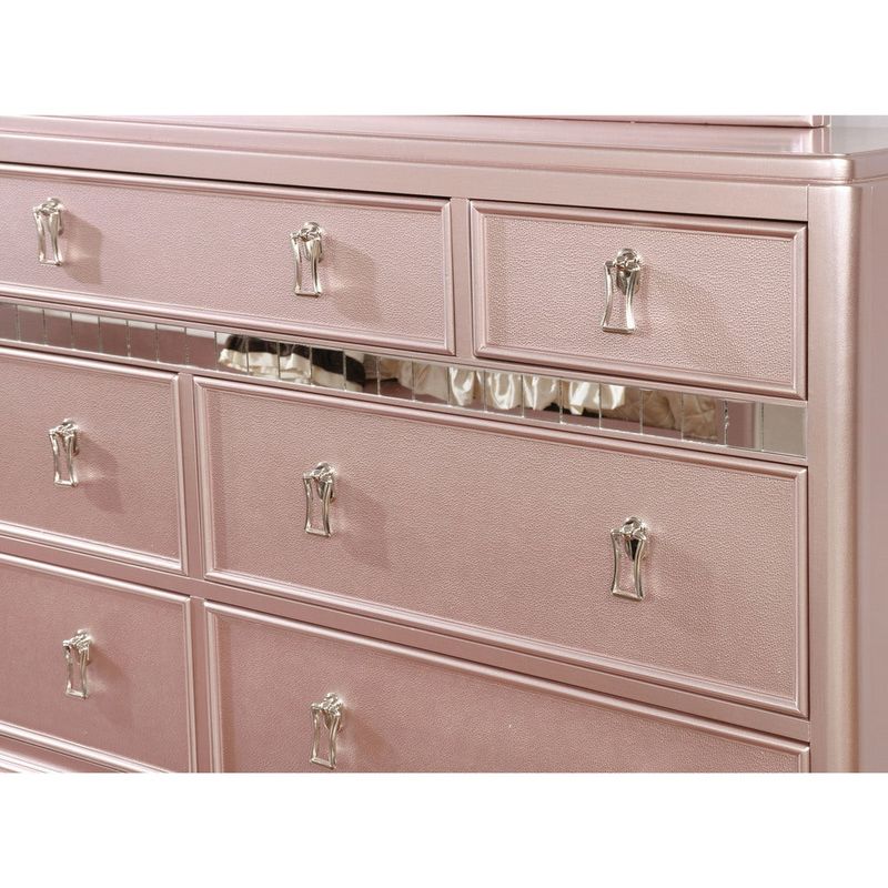 Copper Grove Dzhebel II Traditional 2-piece Dresser and Mirror Set - Rose Gold