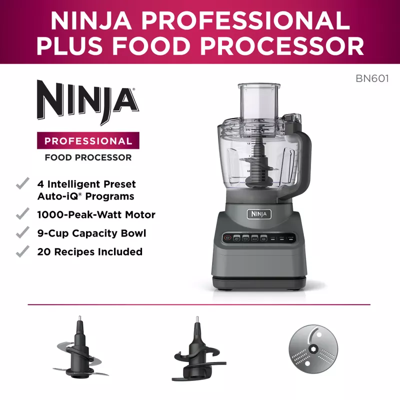 Ninja - Professional Plus Food Processor w/ Auto-iQ