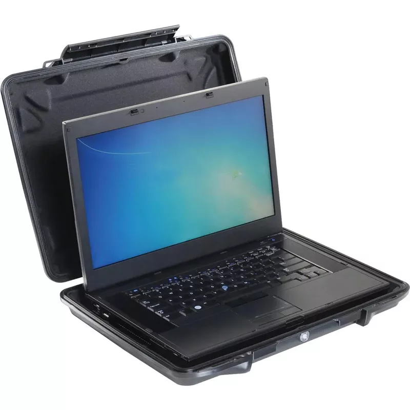 Pelican 1095CC 17" HardBack Laptop Computer Case with Laptop Liner, Black