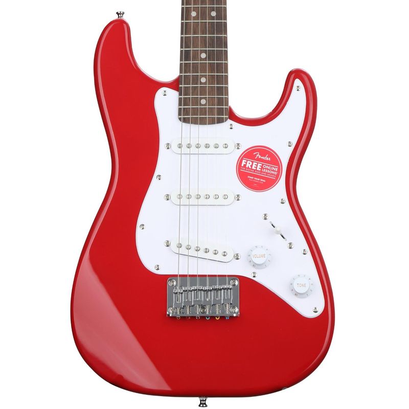 Squier Mini Stratocaster Electric Guitar, Laurel Fingerboard, Dakota Red