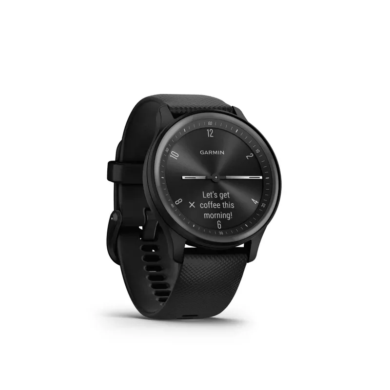 Garmin - vivomove Sport Fitness Hybrid Smartwatch Black/Slate
