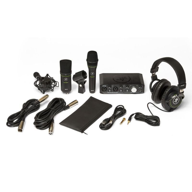 Mackie Producer Bundle with Onyx Producerb 2x2 USB Interface, EM-89D Dynamic Mic, EM91C Condenser Mic and MC-100 Headphones