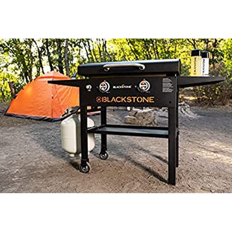 Blackstone 1883 Gas Hood & Side Shelves Heavy Duty Flat Top Griddle Grill Station for Kitchen, Camping, Outdoor, Tailgating,...