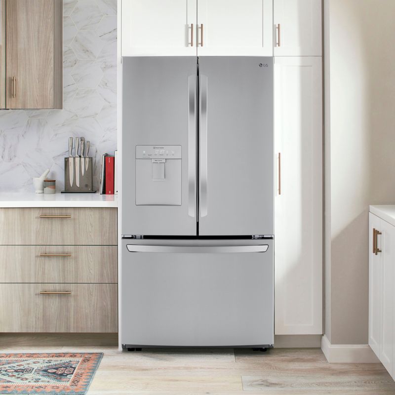 Alt View Zoom 30. LG - 29 Cu. Ft. French Door Smart Refrigerator with Ice Maker and External Water Dispenser - Stainless steel