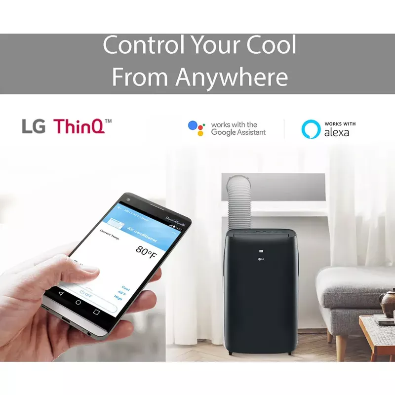 LG - 10,000 BTU Portable Air Conditioner Heat & Cool