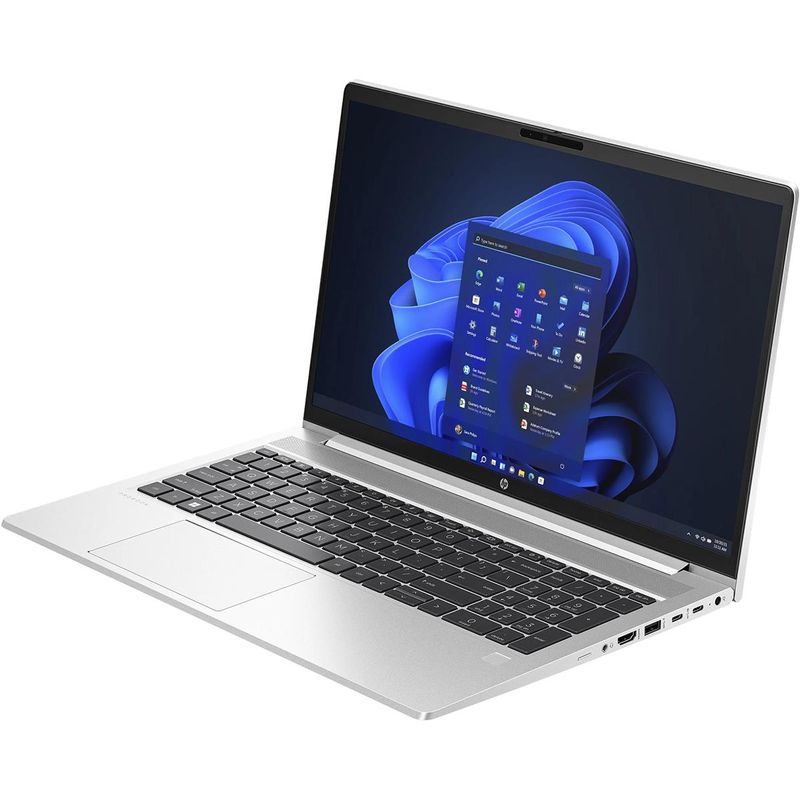 HP ProBook 450 G10 15.6" Full HD Notebook Computer, Intel Core i7-1355U 1.7GHz, 8GB RAM, 512GB SSD, Windows 11 Pro, Pike Silver Plastic