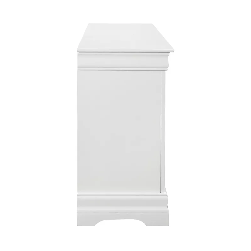 Louis Philippe 6-drawer Dresser White