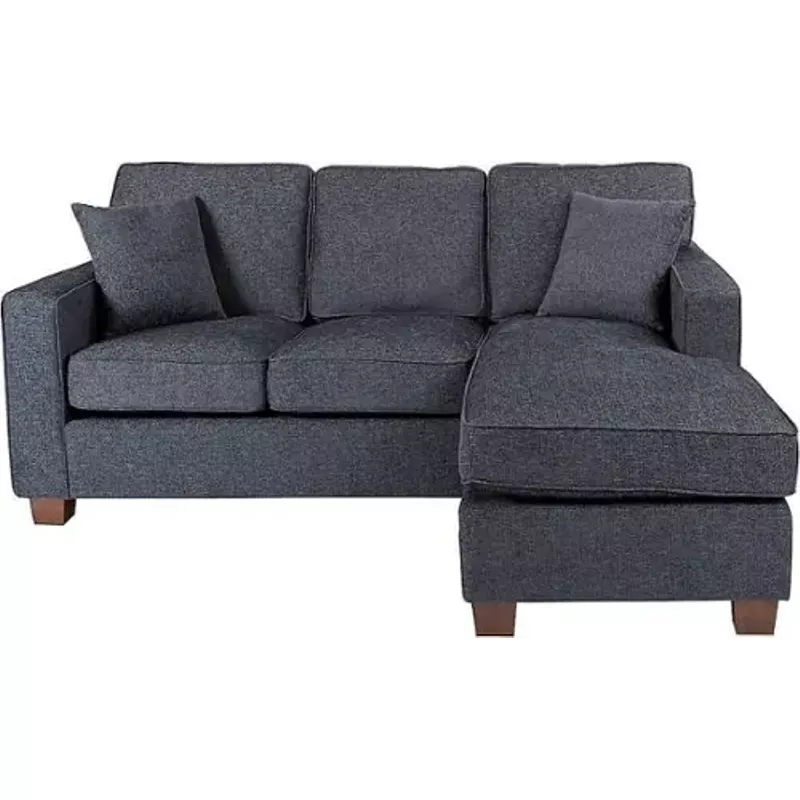 OSP Home Furnishings - Russell L-Shape Sectional Sofa - Navy