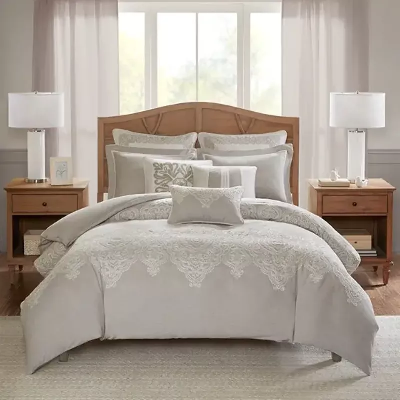 Natural Barely There Comforter Set King