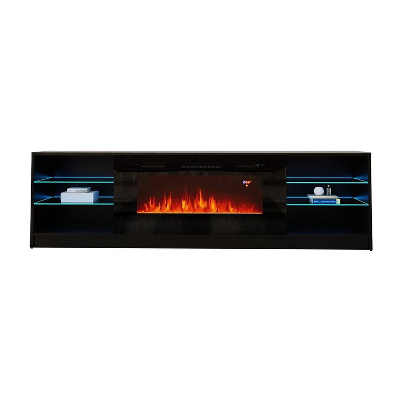 Rent to own Strick & Bolton Amsden Electric Fireplace TV Stand White