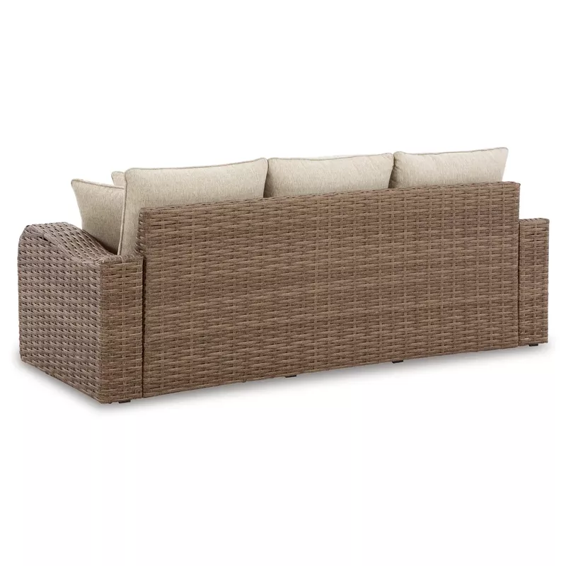 Sandy Bloom Outdoor Sofa with Cushion