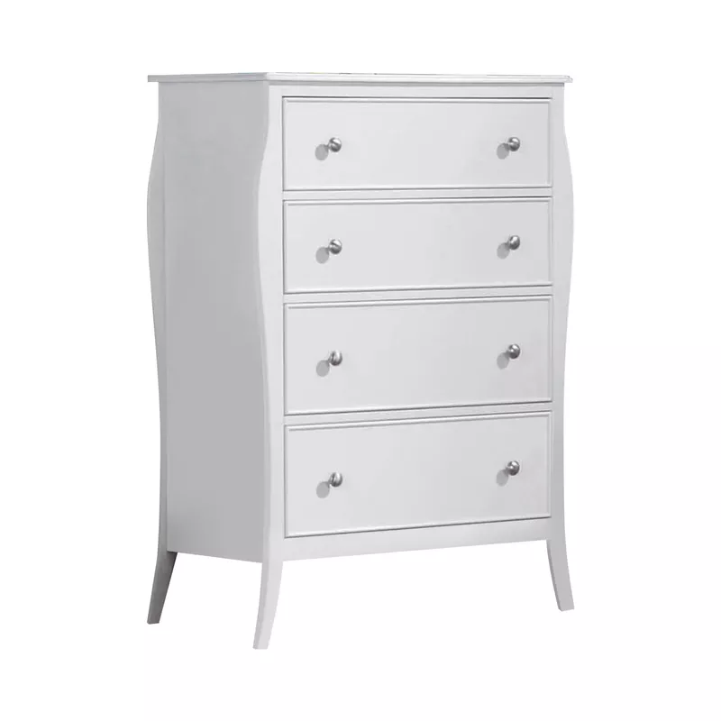 Dominique 4-drawer Chest White