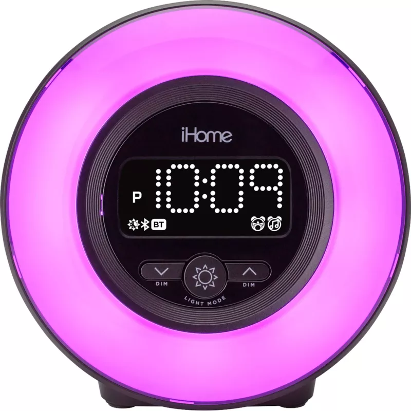 Ihome Powerclock Glow Color Changing Bluetooth Alarm Clock