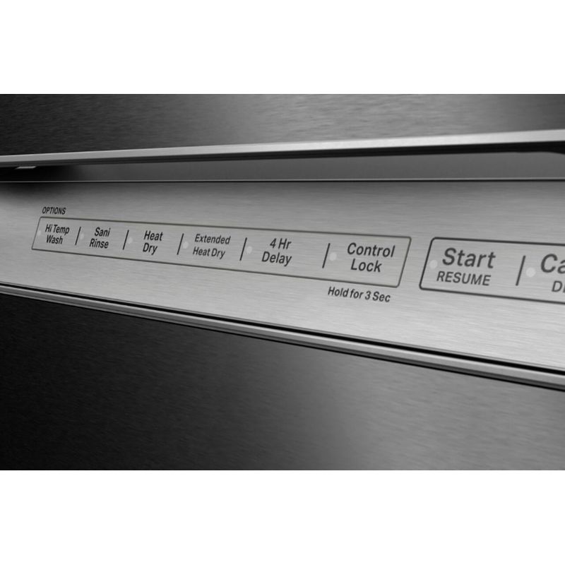 Alt View Zoom 16. KitchenAid - 24" Front Control Built-In Dishwasher with Stainless Steel Tub, PrintShield Finish, 3rd Rack, 39 dBA - Stainl