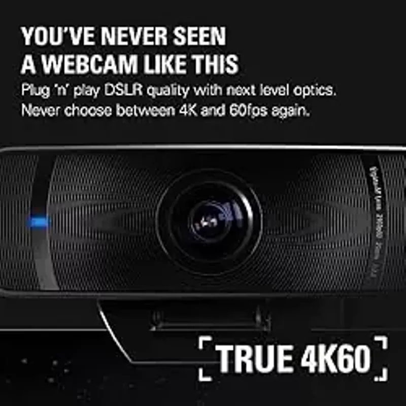 Elgato - Facecam Pro, True 4K60 Ultra HD Webcam SONY Starvis Sensor for Video Conferencing, Gaming and Streaming - Black