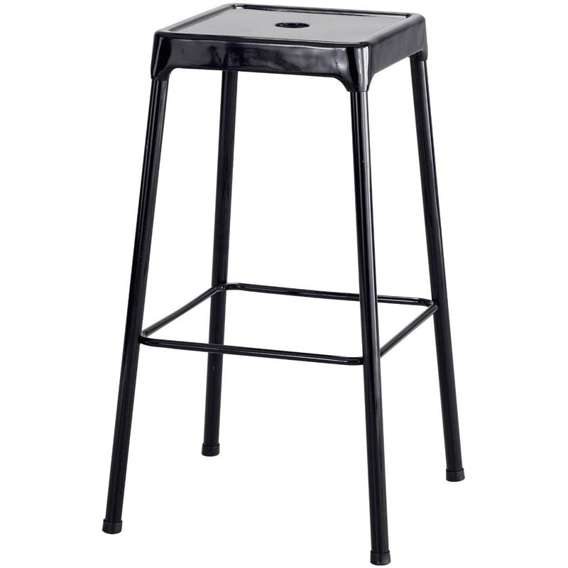 Safco 29-inch Steel Stool - Silver