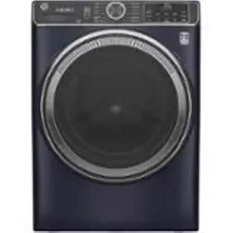 GE - 5.0 Cu Ft High-Efficiency Stackable Smart Front Load Washer w/UltraFresh Vent, Microban Antimicrobial & 1-Step Wash+Dry - Sapphire Blue