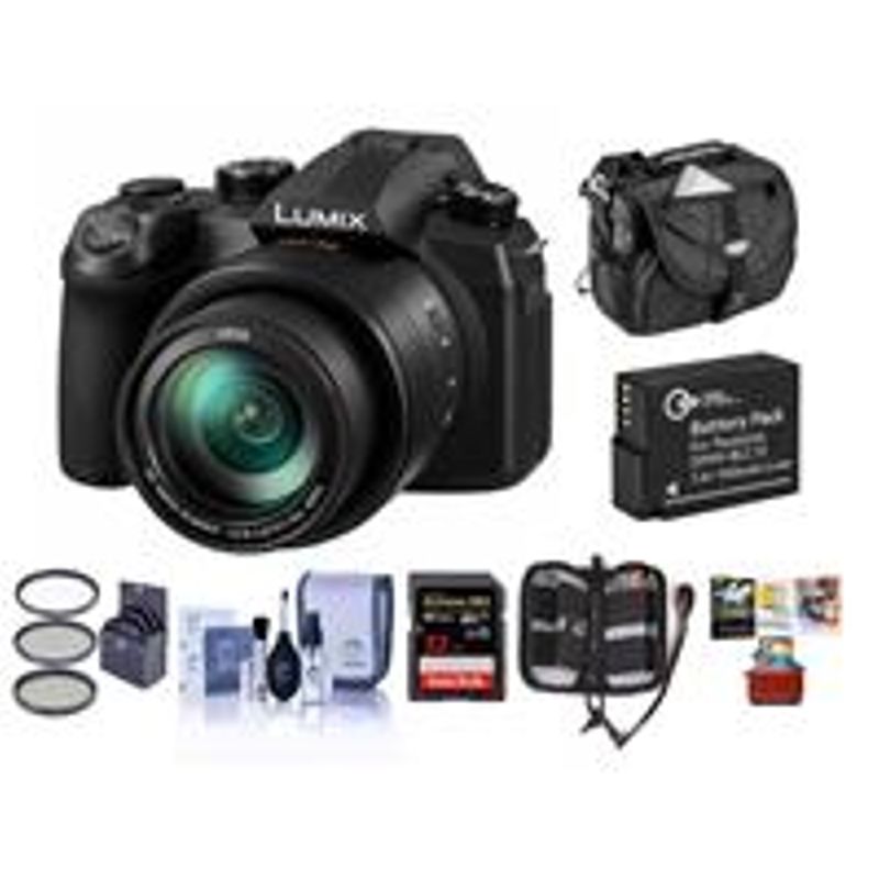 Panasonic LUMIX DC-FZ1000M2 20.1MP Digital Camera with 25-400mm f/2.8-4 Leica DC Lens - Bundle with 64GB U3 SDXC Card, Camera Case,...