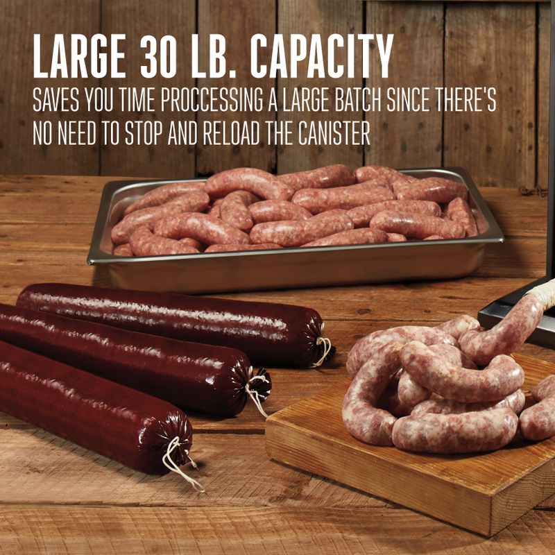 Weston® 30 Lb Vertical Sausage Stuffer - Stainless Steel