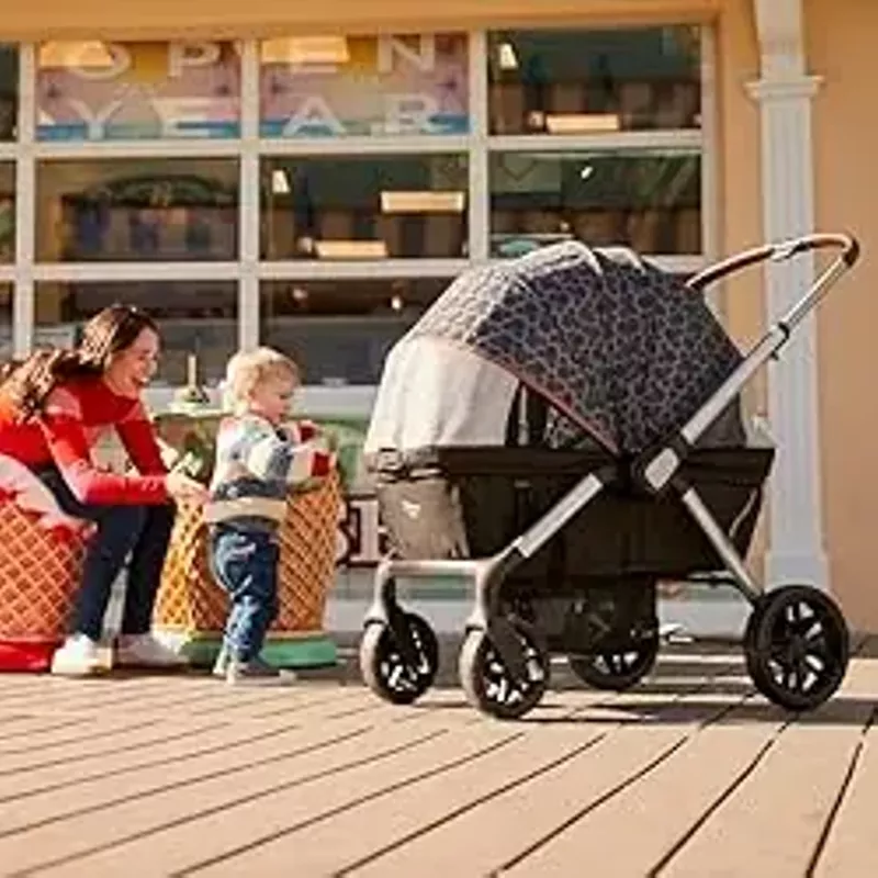 Disney Baby Summit Wagon Stroller fits 2 Kids Includes Removable Child Tray and 2 Cup Holders, Mickey Mouse
