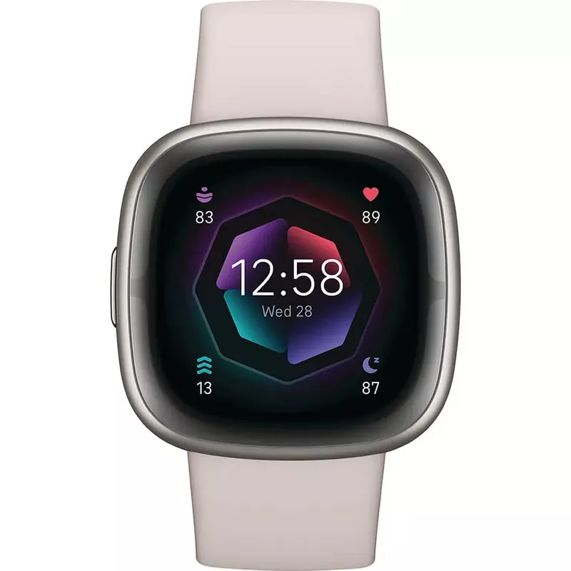 Rent to own Fitbit - Sense 2 Advanced Health Smartwatch - Platinum ...