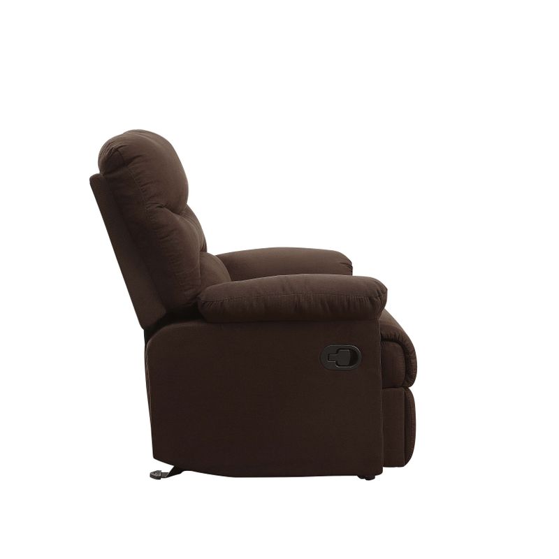 Foldable Recliner in Chocolate Microfiber Color - Chocolate Microfiber Color