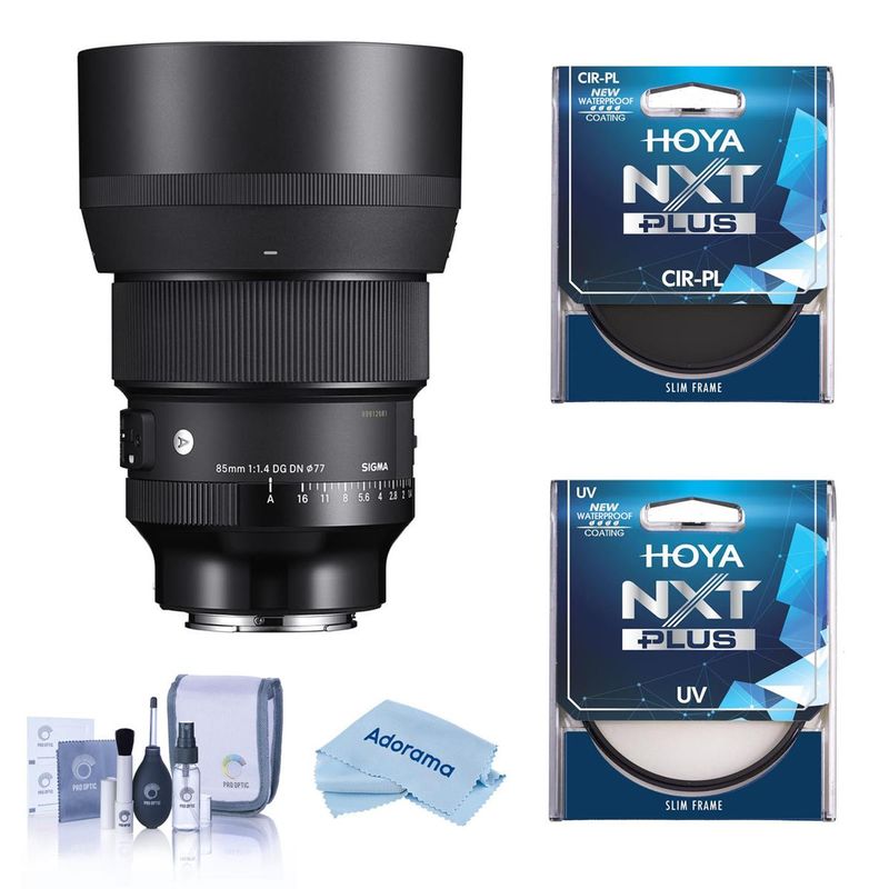 Sigma 85mm f/1.4 DG DN ART Lens for Sony E with Filter Kit