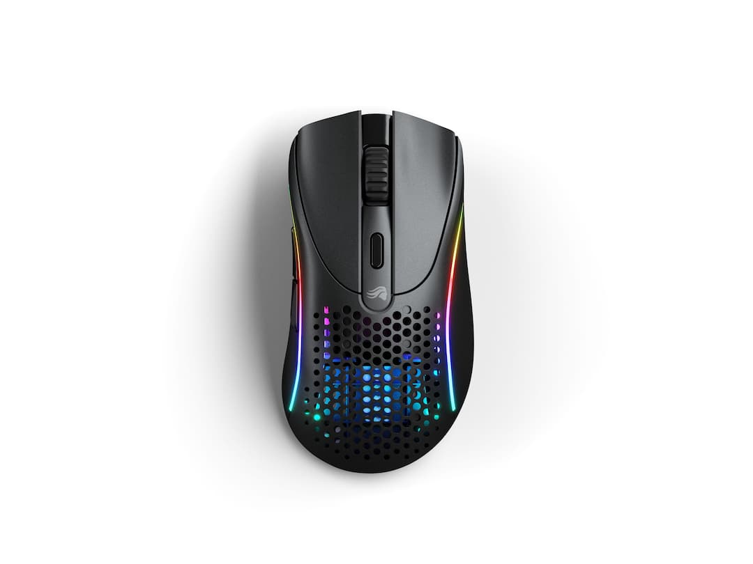 Glorious - Model D 2 Wireless Optical RGB Gaming Mouse with 6 Programmable Buttons - Matte Black