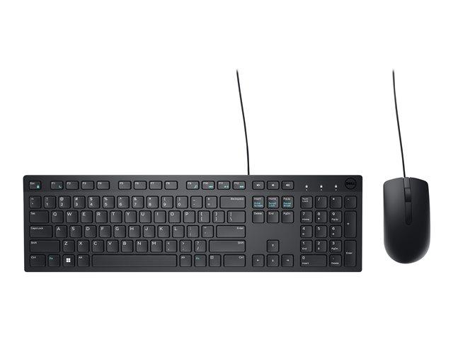 Dell KM300C - keyboard and mouse set - QWERTY - US - black Input Device