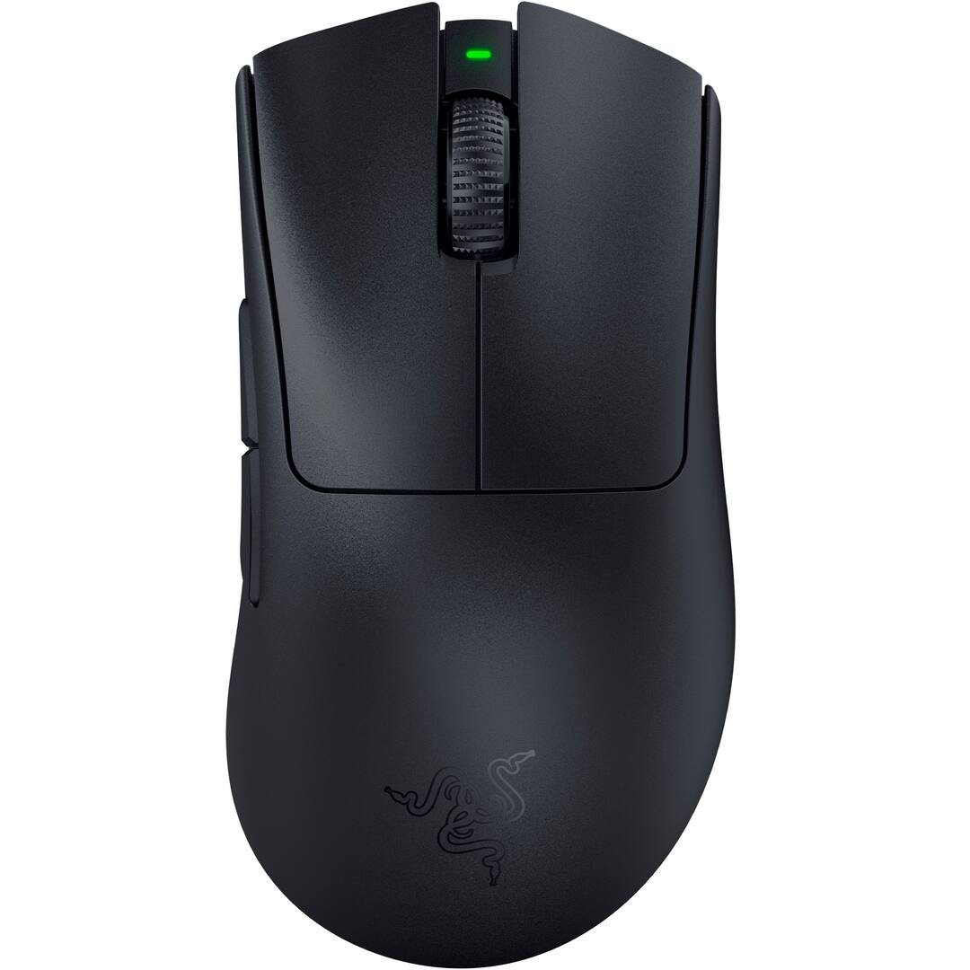 Razer - DeathAdder V3 Pro Lightweight Wireless Optical Gaming Mouse with 90 Hour Battery - Black