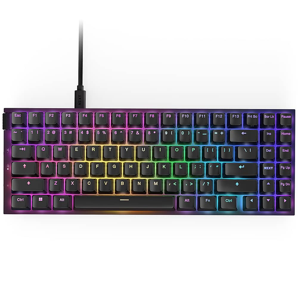 NZXT - Function 2 - MiniTKL Wired Optical Gaming Keyboard - Black