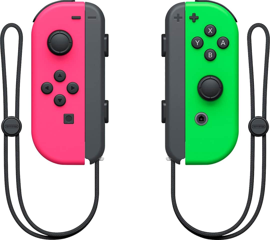 Joy-Con (L/R) Wireless Controllers for Nintendo Switch - Neon Pink/Neon Green