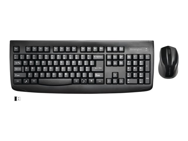 Kensington Pro Fit Low-Profile Desktop Set - keyboard and mouse set - black Input Device