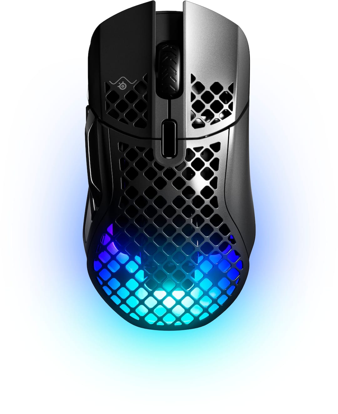 SteelSeries - Aerox 5 Ultra Lightweight Honeycomb Water Resistant Wireless RGB Optical Gaming Mouse With 9 Programmable Buttons - Black